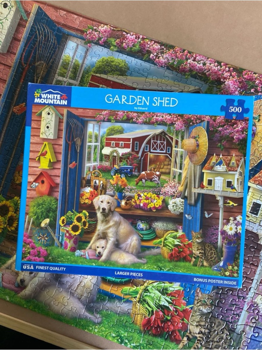 White Mountain Garden Shed Puzzle 🧩 🎨 Eduard (2024)